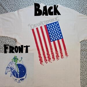 Vintage Grateful Dead Dead Republic Lot Tee Shirt 90s Band Concert Size Large